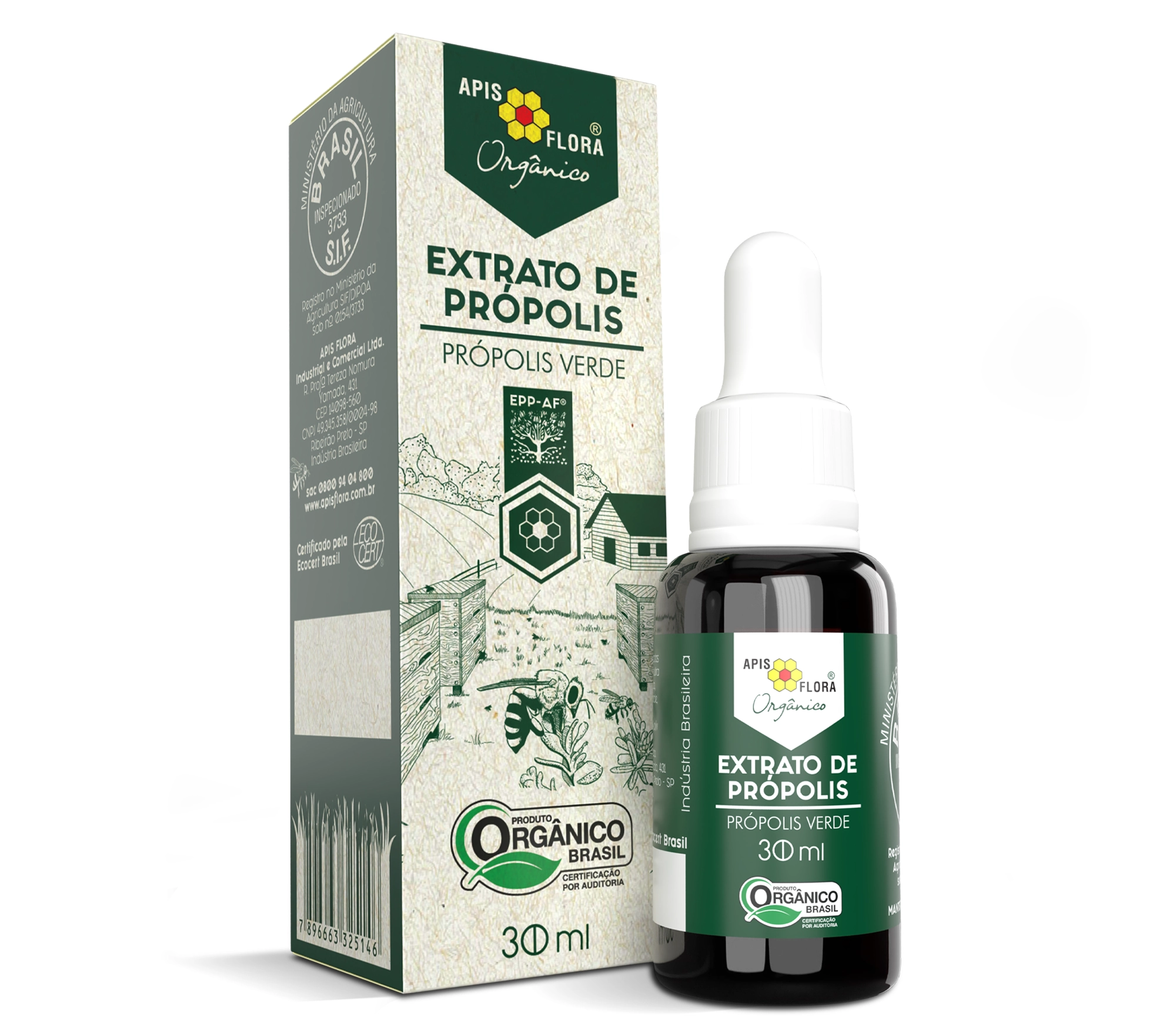 A Flora Própolis Verde Orgânico 30ml A Flora Própolis Verde Orgânico 30ml - Imagem 1