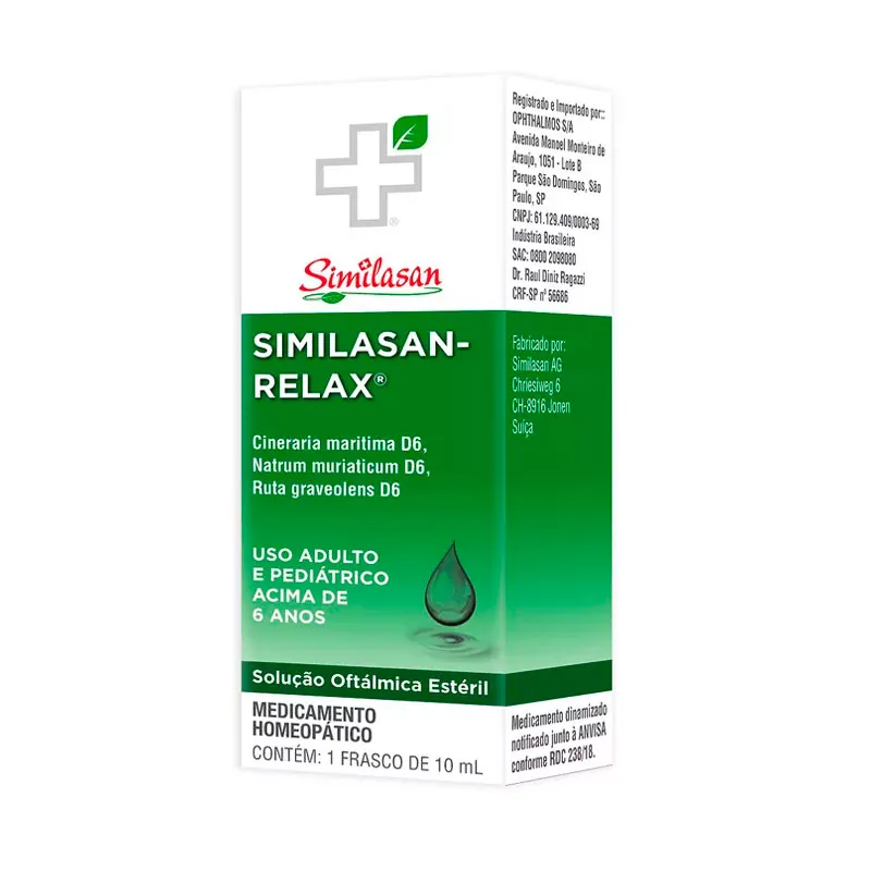Colírio Cineraria Similasan Relax Colírio Cineraria Similasan Relax - Imagem 1