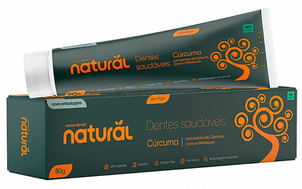 Creme Dental Natural Curcuma Suavetex 80g Creme Dental Natural Curcuma Suavetex 80g - Imagem 1