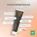 Creme Dental Natural Curcuma Suavetex 80g - Imagem 3