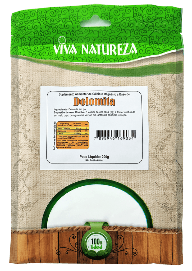 Dolomita Pó Chá Viva 100g Dolomita Pó Chá Viva 100g - Imagem 1