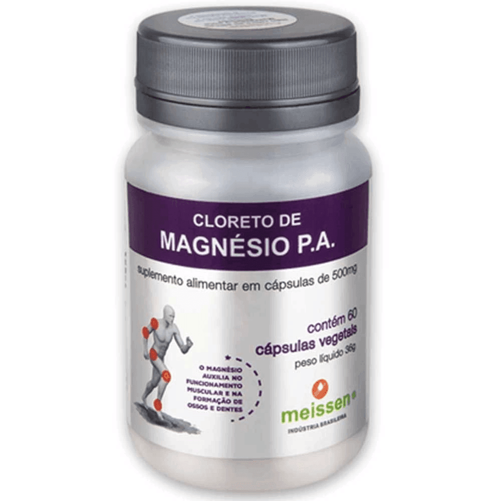 Meissen Cloreto Magnésio 500mg 60 Cápsulas Meissen Cloreto Magnésio 500mg 60 Cápsulas - Imagem 1