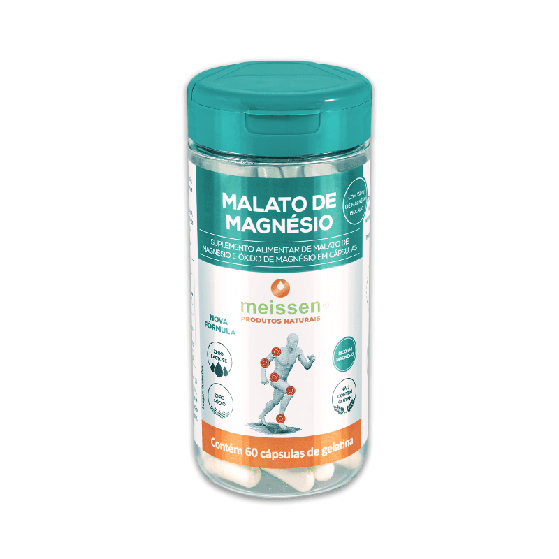 Meissen Malato Magnésio 500mg 60 Cápsulas Meissen Melato Magnésio 500mg 60 Cápsulas - Imagem 1